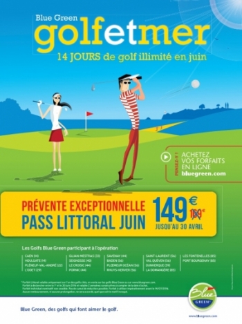 Golf : Accommodatie + Onbeperkt golven in Port Bourgenay